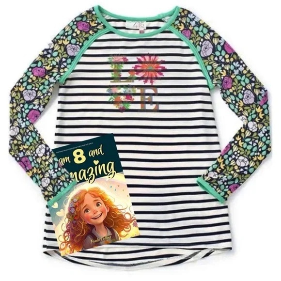 MATILDA JANE • The Adventure Begins Hello There Love Raglan Baseball Tee Shirt - Picture 1 of 5